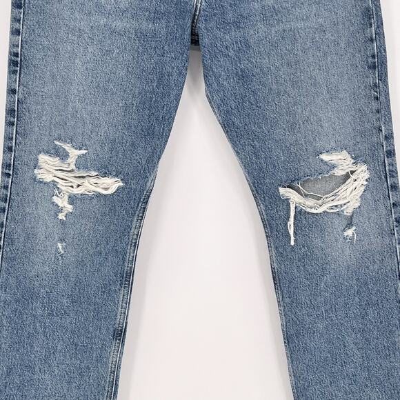 AGOLDE Mia Mid Rise Straight Distressed Jeans Women’s 29 Rule Wash NWT - Picture 3 of 8